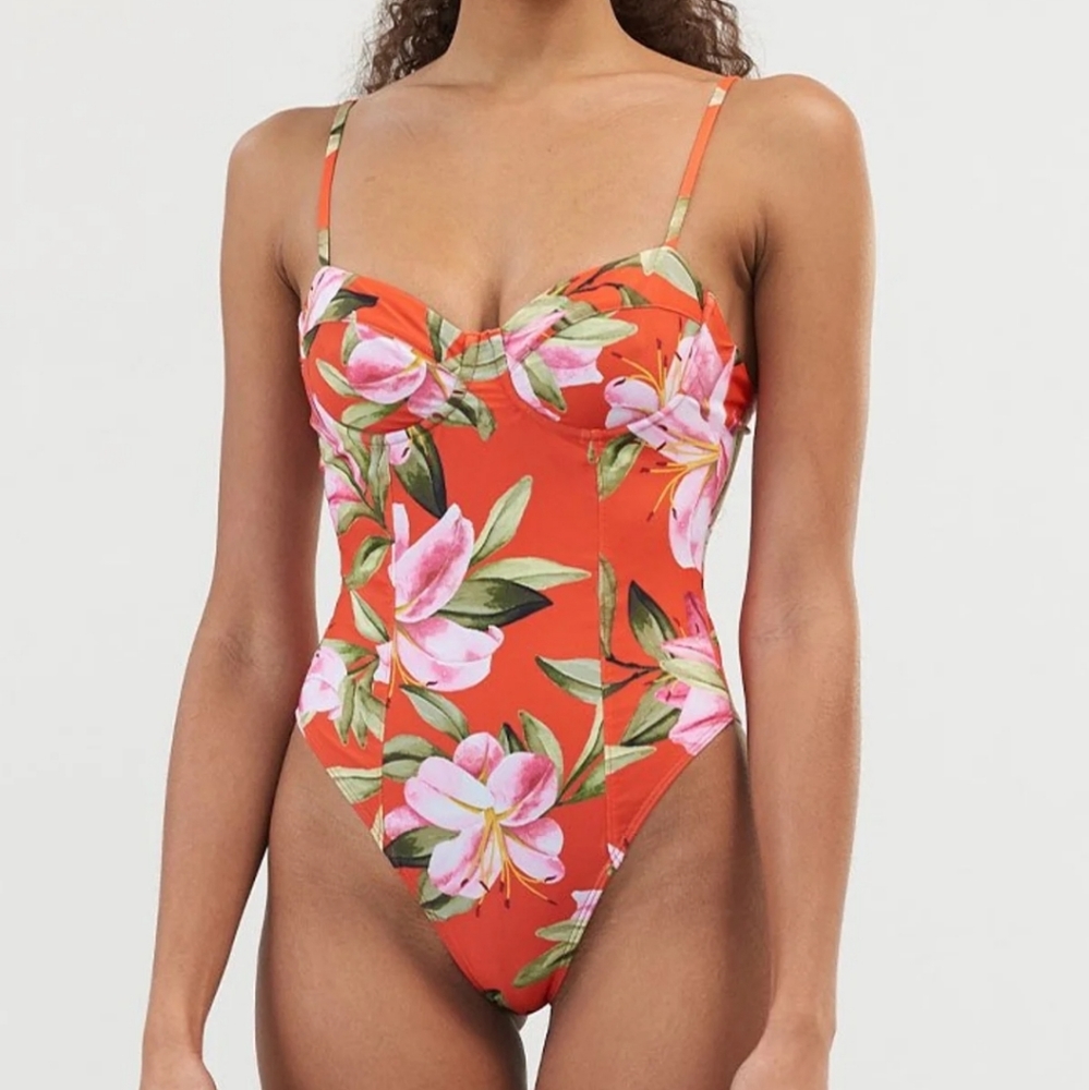NWT Mara Hoffman Desiree One-piece Swimsuit Sz L